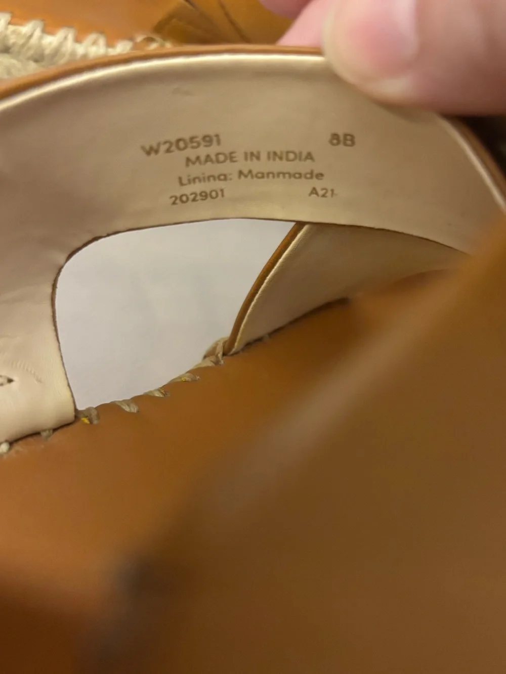 Cole Haan Cognac Leather Espadrille Sandals